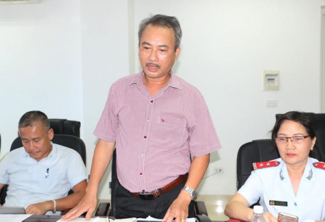 Đoàn công tác của Cục Quản lý môi trường y tế kiểm tra tại Hà Tĩnh