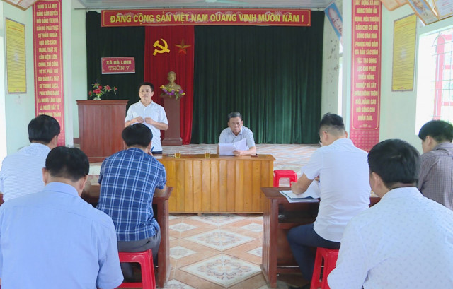 Sở Y tế rà soát, hỗ trợ thôn 7, xã Hà Linh, huyện Hương Khê xây dựng nông thôn mới
