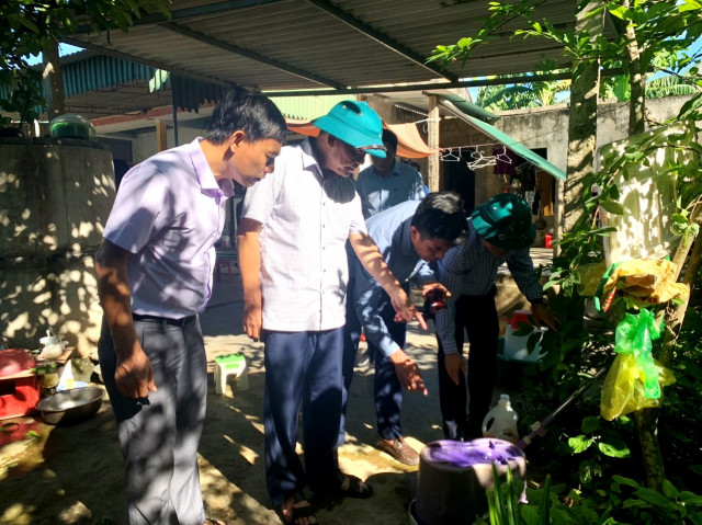 Lãnh đạo Sở Y tế kiểm tra công tác phòng, chống Sốt xuất huyết tại huyện Lộc Hà và Thạch Hà