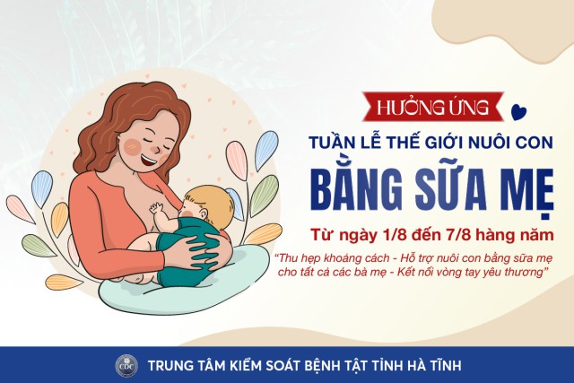 Tuần lễ thế giới nuôi con bằng sữa mẹ (01 - 07/8/2024)