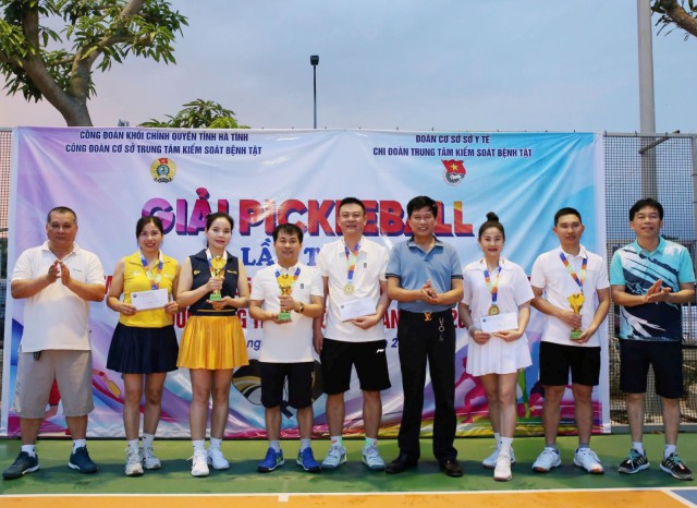CDC Hà Tĩnh tổ chức thành công giải Pickleball lần thứ I