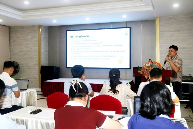 Hà Tĩnh tập huấn kỹ năng phân tích, phiên giải và trình bày số liệu giám sát bệnh truyền nhiễm cho cán bộ y tế