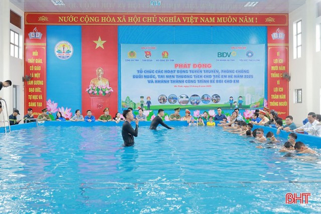 Hà Tĩnh phát động phòng, chống đuối nước, tai nạn thương tích trẻ em dịp hè