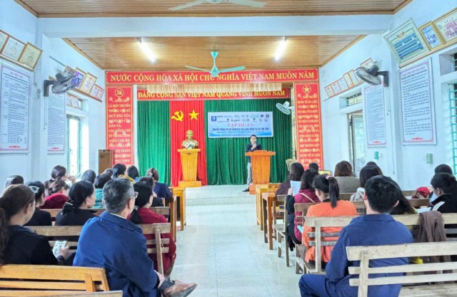 Trung tâm Y tế Hương Sơn truyền thông tại cộng đồng trong khuôn khổ Dự án RESHAPE