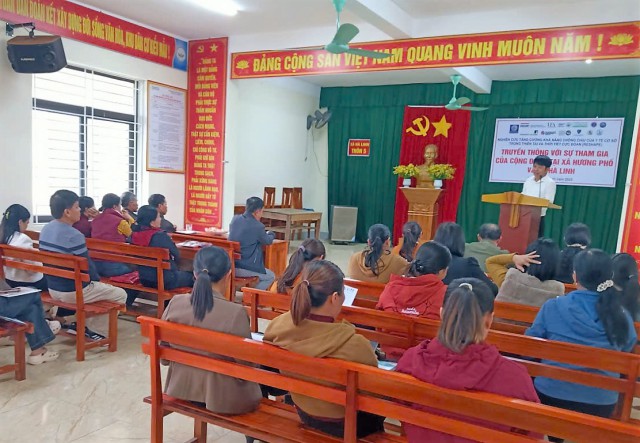 Truyền thông với sự tham gia của cộng đồng tại xã Hương Phố và Hà Linh