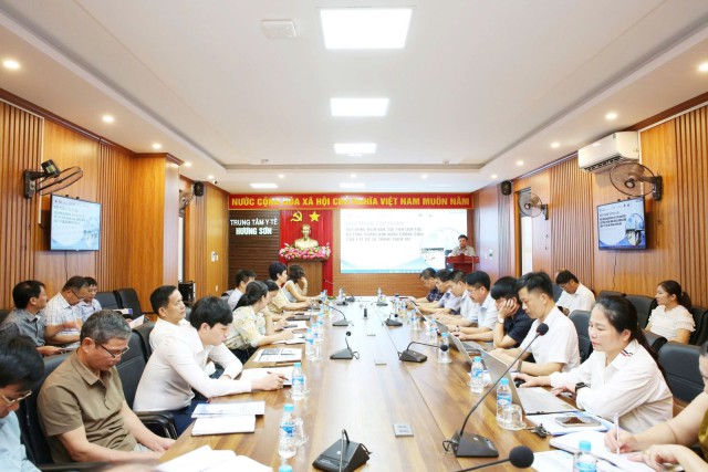 Hội thảo xây dựng kịch bản, cải tiến liên tục để tăng cường khả năng chống chịu của các cơ sở y tế trong thiên tai tại Hà Tĩnh